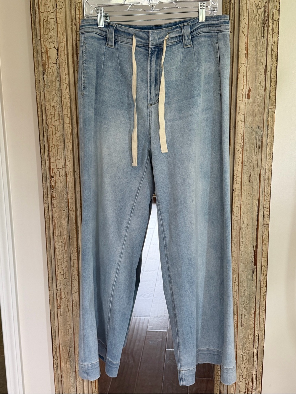 Light Blue Women’s Denim Drawstring Jeans
